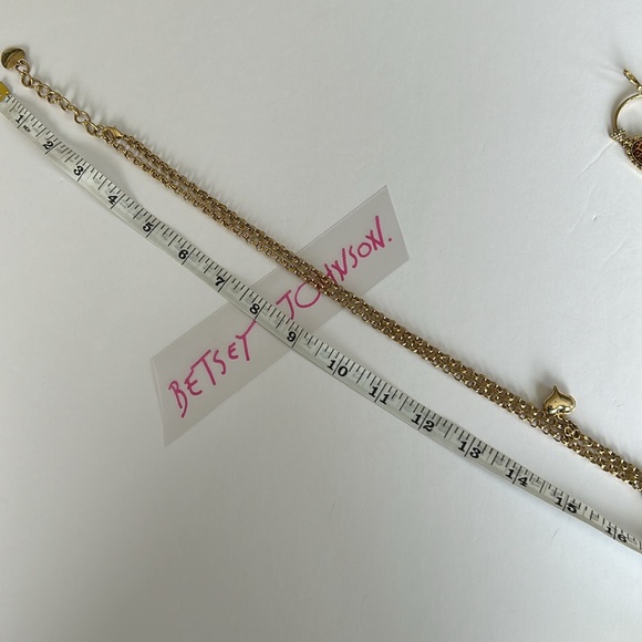 Vintage Betsey Johnson necklace pink & gold leopard - Picture 4 of 15